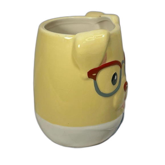 Tag 3 dimensional dog with glasses coffee cup - Picture 5 of 7